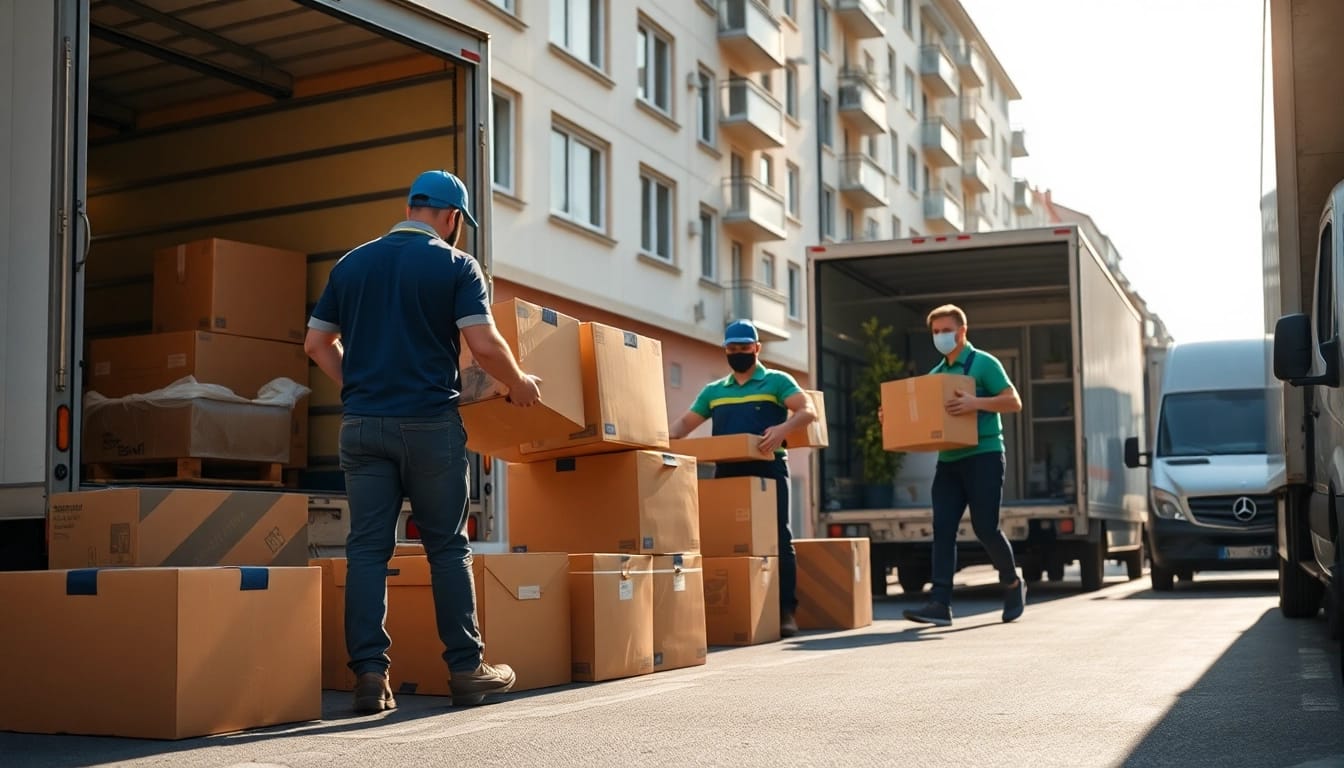 Umzugsunternehmen Bruchsal bietet professionelle Umzugsdienste in einer urbanen Umgebung an.