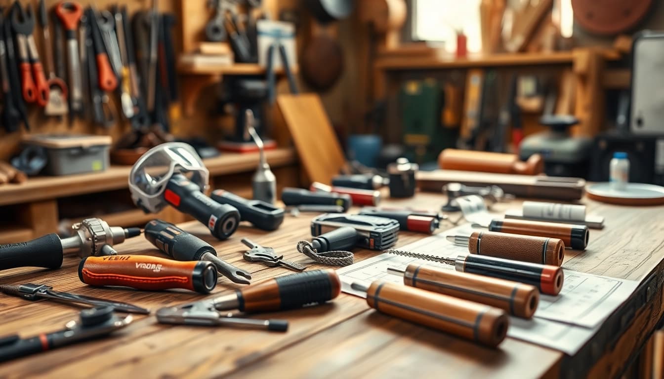 Vigor Werkzeug tools showcased in a well-lit workshop environment.