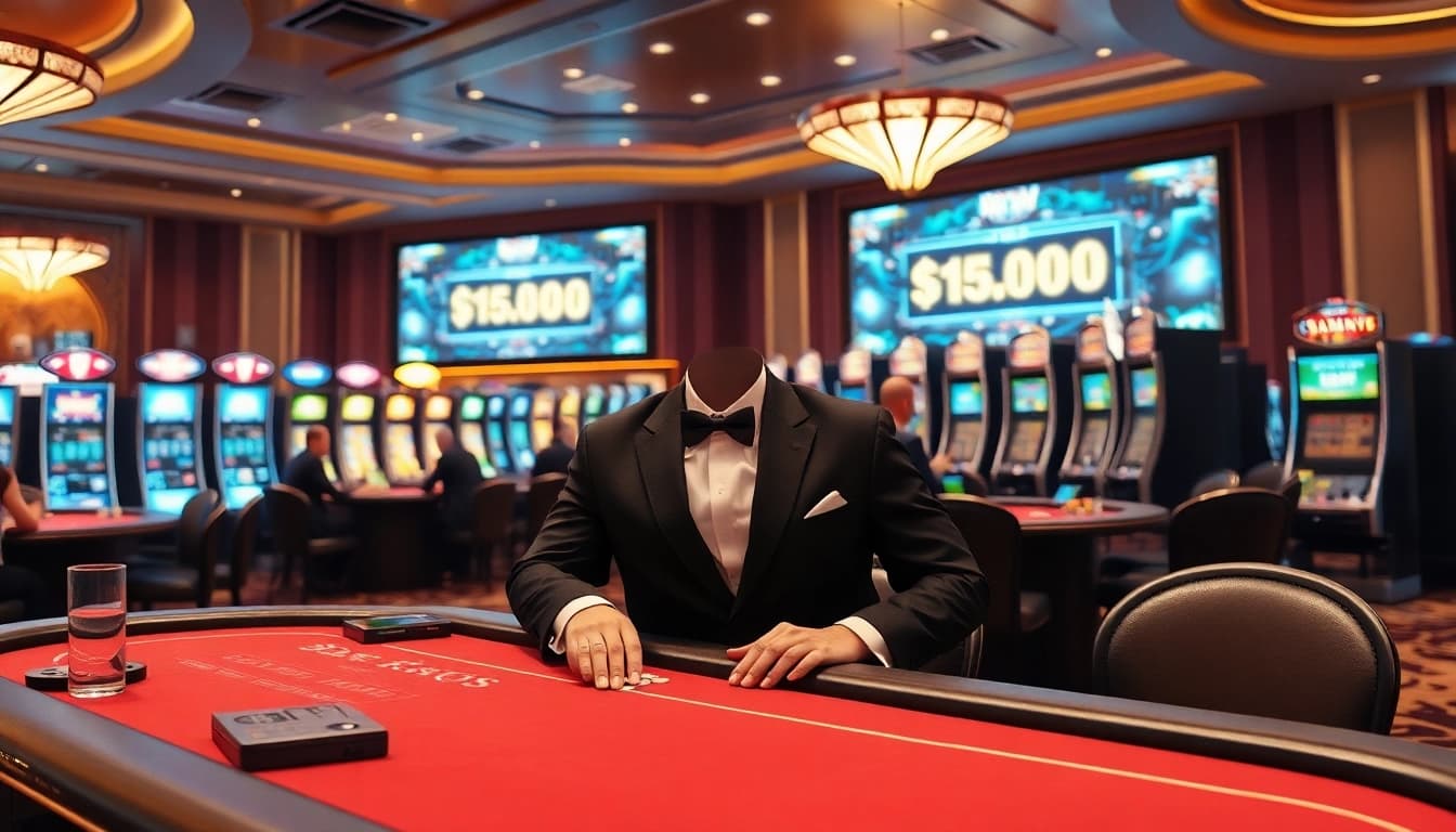 Erleben Sie den Nervenkitzel des online casino spielen schweiz in einem luxuriösen, digitalen Casinoumfeld mit eleganten Spieltischen und beeindruckenden Spielautomaten.