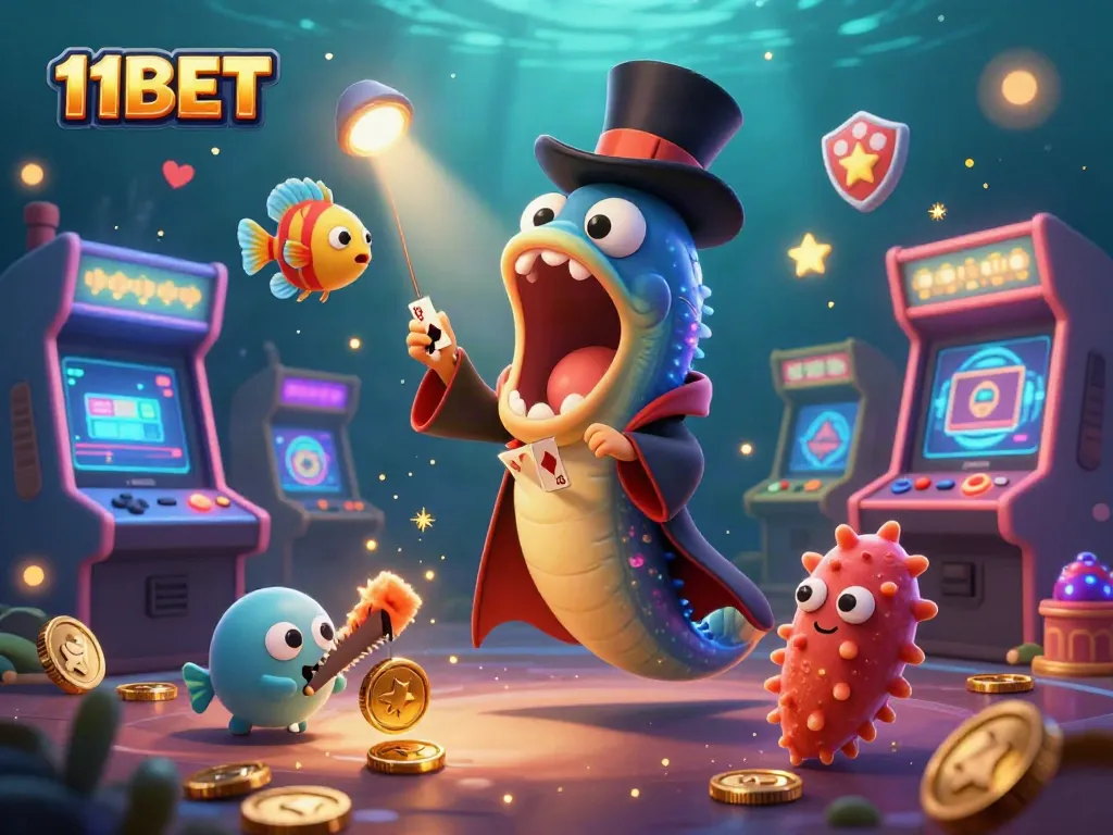 11BET illuminates the underwater casino world with vibrant games and enchanting characters.