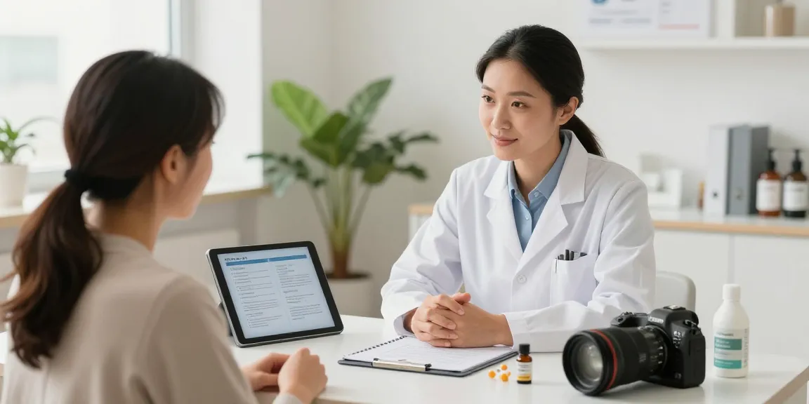 Consultation about effective haarausfall behandeln techniques in a modern clinic