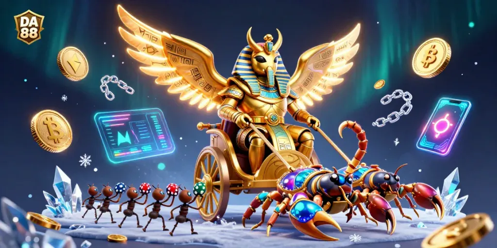 Engage in thrilling gameplay with DA 88, featuring dynamic casino elements and crypto coins.