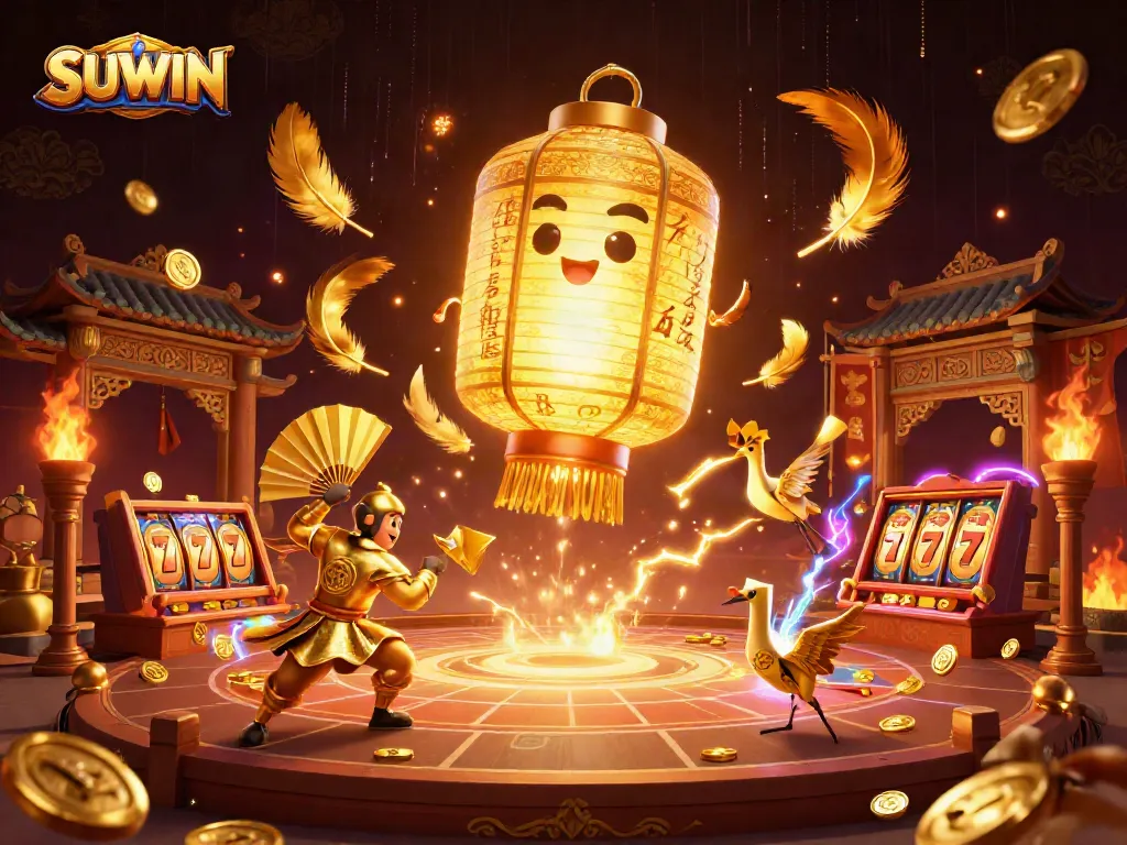 Suwin offers an engaging golden lantern spirit illuminating the casino with dynamic gambling elements.