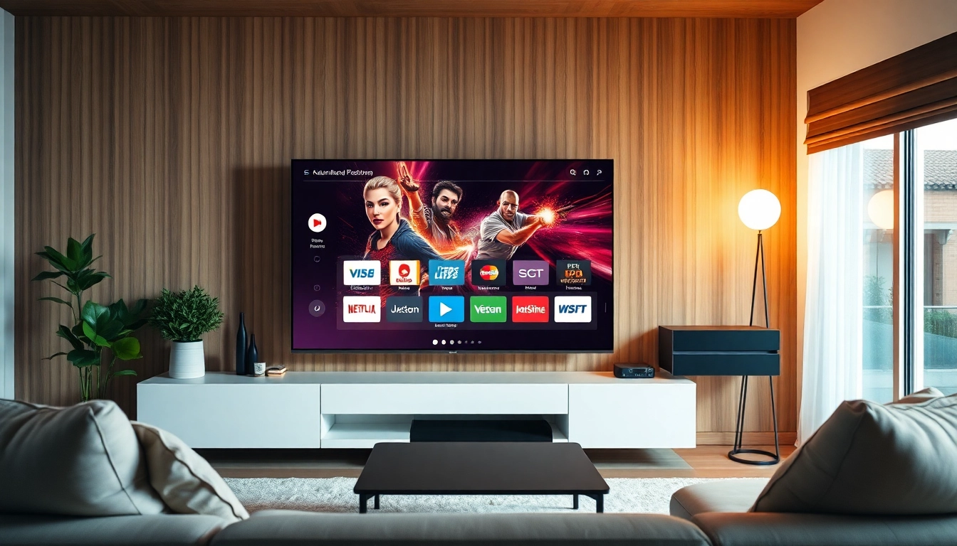 Streamen Sie mit Leichtigkeit iptv kaufen mit einer modernen Set-Top-Box in einem hellen, einladenden Raum.