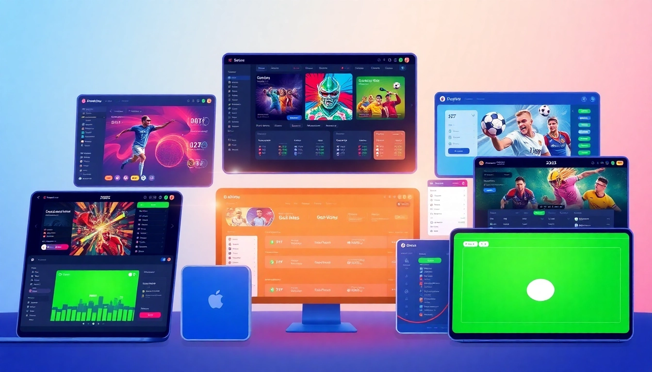 Showcasing the beste wettanbieter platforms with dynamic interfaces and user-friendly designs.