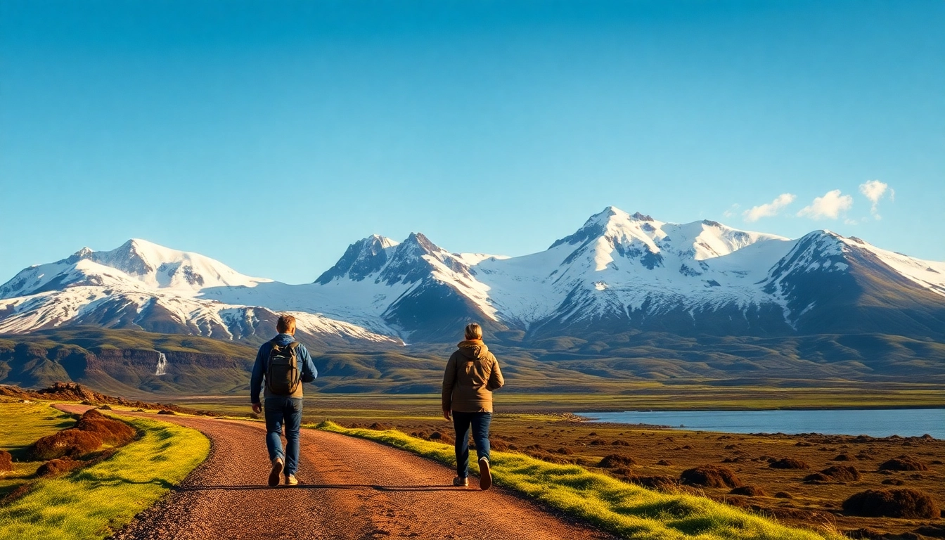 Erlebe die atemberaubende Landschaft bei einer Reise nach Island mit Gletschern und Wasserfällen.