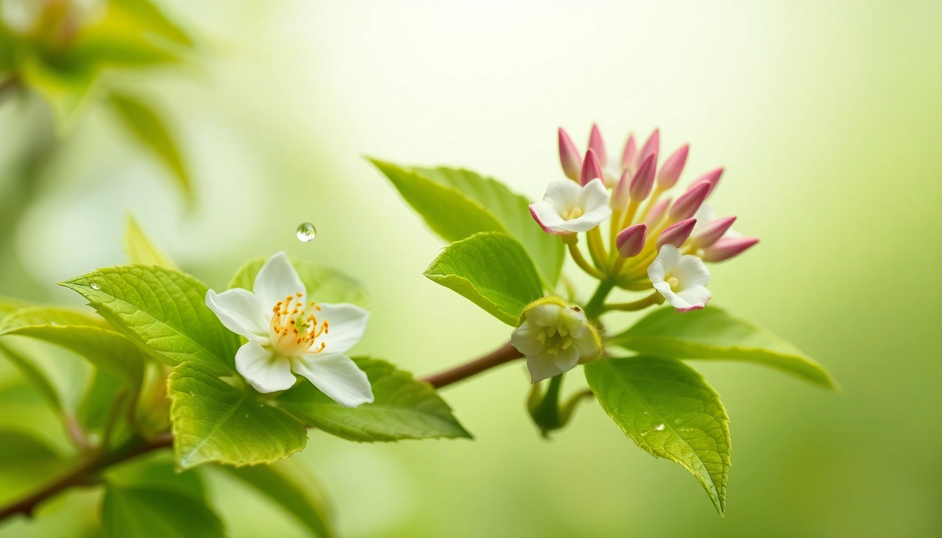 THCA-reiche Hanfpflanze mit üppigen Blüten und leuchtenden Blättern, die in sanfter Beleuchtung erstrahlen.