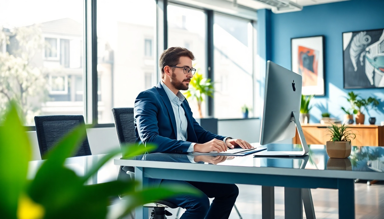 Headhunter IT im modernen Büro, fokussiert auf Kandidatenkommunikation.