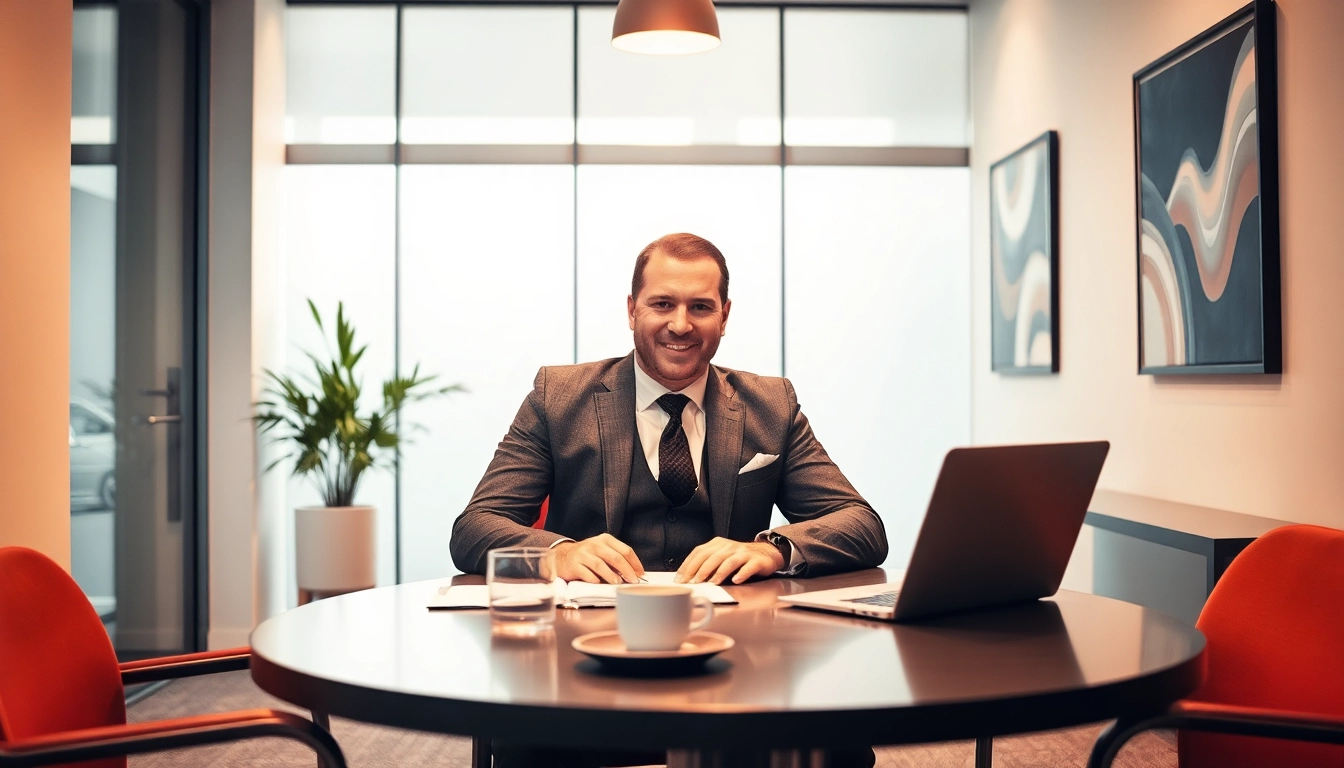 Headhunter Gastronomie führt ein Gespräch in einem modernen Büro, um talentierte Fachkräfte zu rekrutieren.