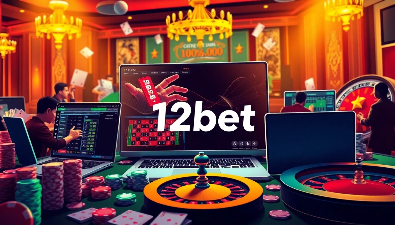 Experience the excitement of online gambling with link 12bet, featuring dynamic betting interfaces and vibrant casino elements.