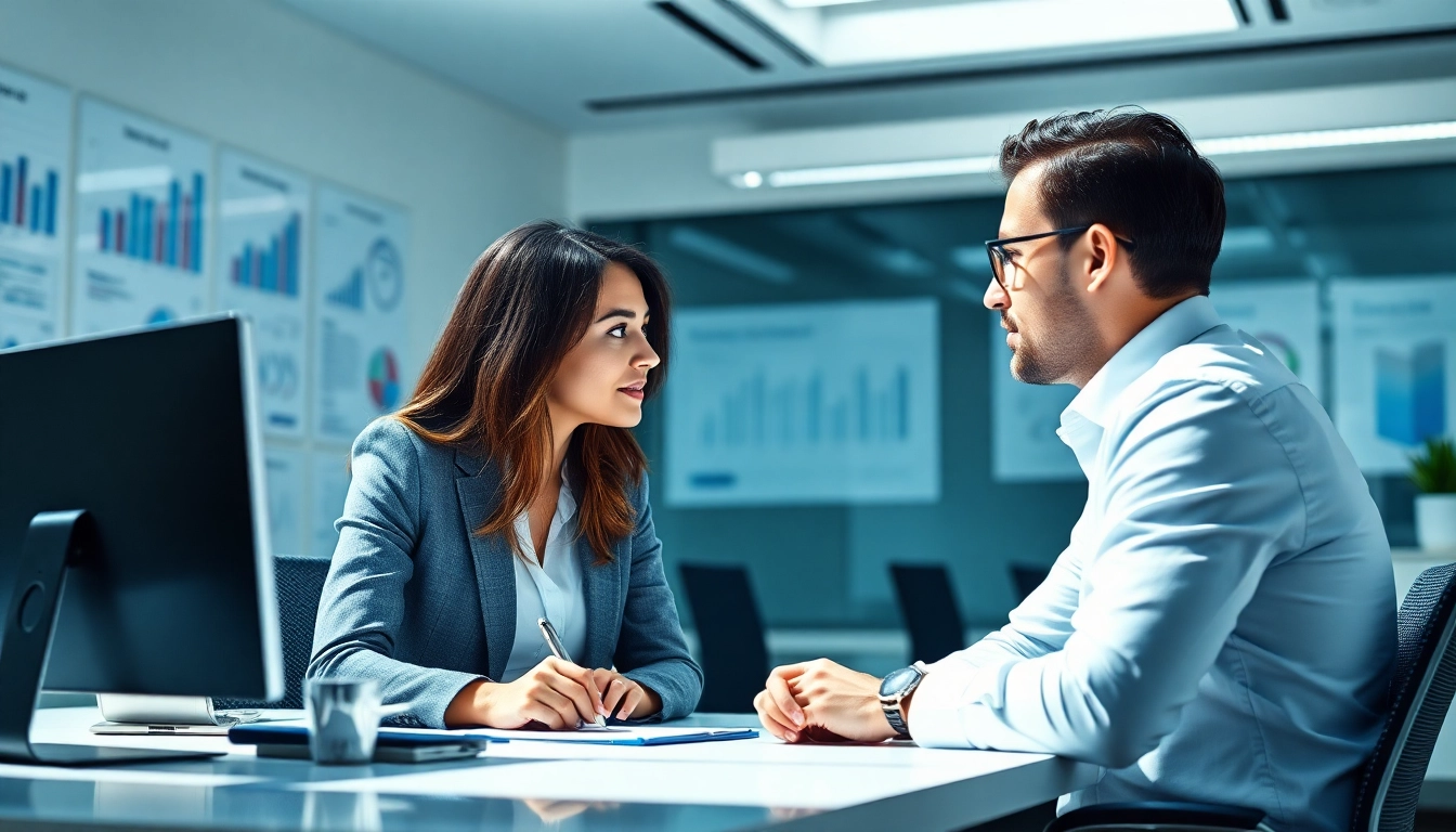 Headhunter IT in action, connecting with clients in a professional setting.