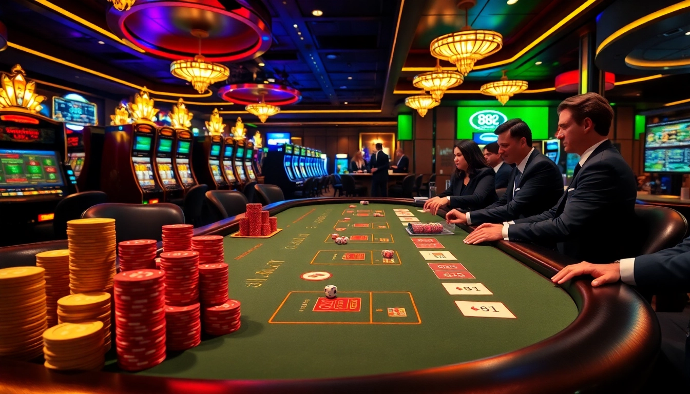Experience high-stakes gaming at 88i com with professional dealers and vibrant casino ambiance.