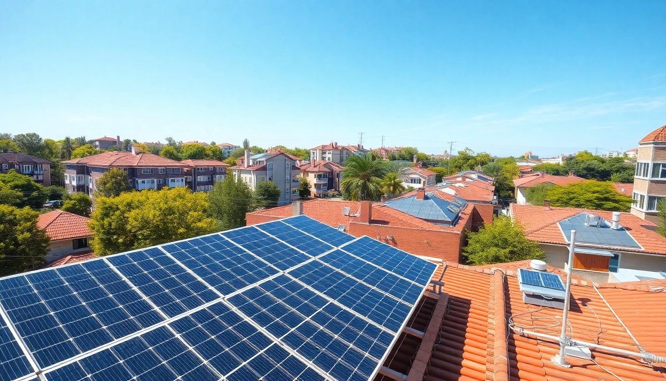 Photovoltaikanlage Kaufen Wien: Demonstration der Installation von Solaranlagen in einem urbanen Umfeld.