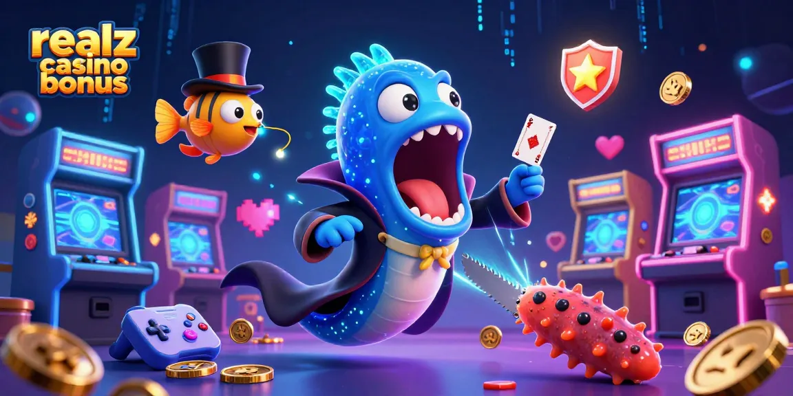 Erlebe den realz casino bonus mit einer magischen Tiefseeillustration, die aufregende Casino-Elemente kombiniert.